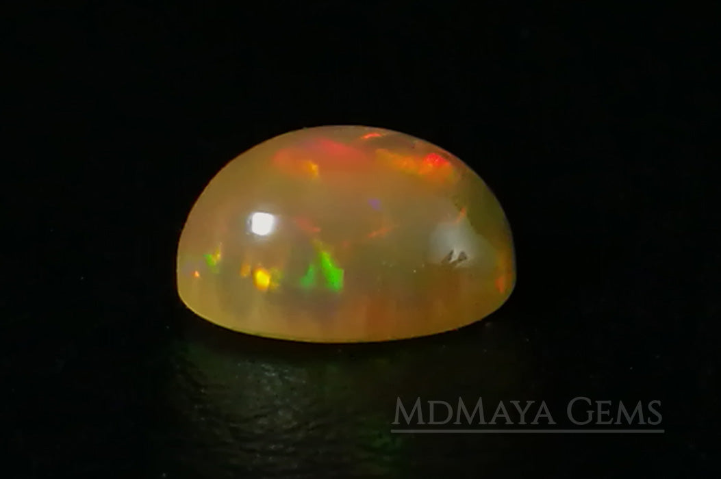 This Welo Opal 1.66  ct shows an interesting honeycomb pattern by one side