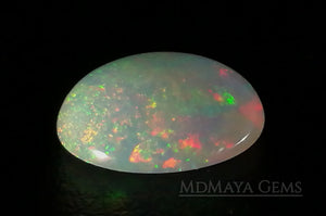 Extremely Bright Ethiopian Opal 3.80 ct with firework pattern