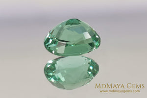Mint Green Paraiba Tourmaline 2 82 ct with certificate for sale MdMaya Gems