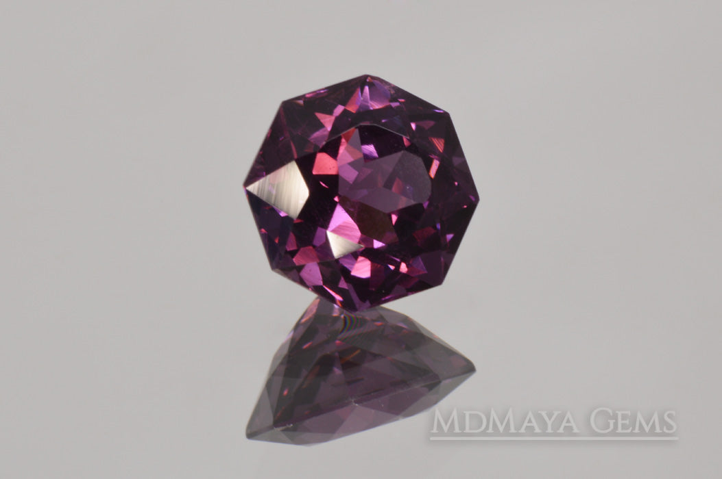 Natural Purple Spinel from Sri Lanka. Octagon Cut. 1.85 ct