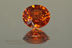Gorgeous Orange  Spessartite Garnet Oval Cut 4.23 ct