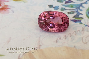 Crown Pink Burmese Spinel Oval cut 2.44 ct under daylight