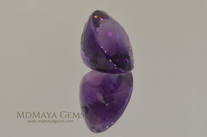 Genuine Violetish Purple Amethyst Oval Cut 25.34 ct