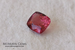 Amazing Purple Red Spinel. Cushion Cut. 0.85 ct. This beautiful gemstone shows a bright and vivid color, it will look perfect in a special ring or any kind of jewelry that you can imagine.