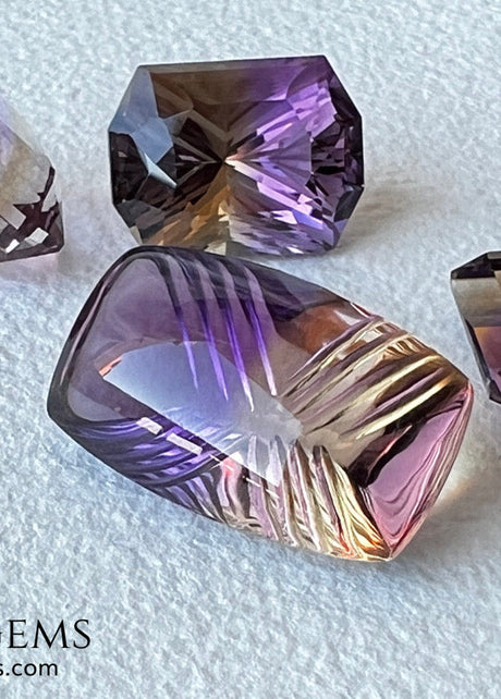 Natural Ametrine – Bi-Color Gemstones in Violet & Gold