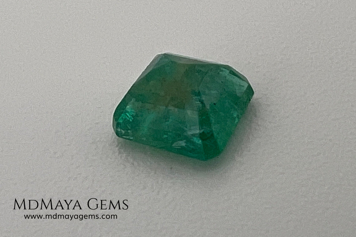 0.75 ct Natural Zambian Emerald – Certified Vivid Green Octagon