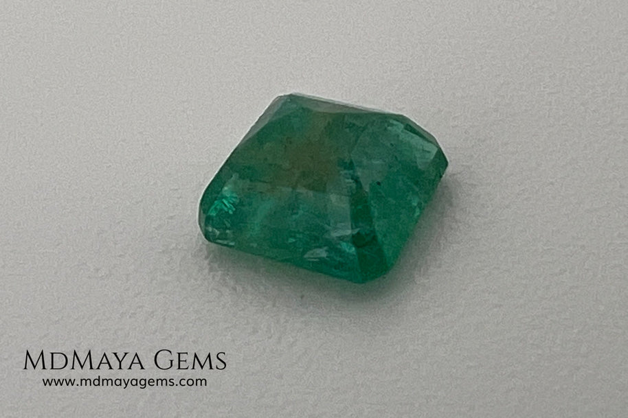 0.75 ct Natural Zambian Emerald – Certified Vivid Green Octagon