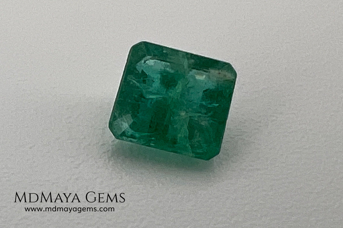 0.75 ct Natural Zambian Emerald – Certified Vivid Green Octagon