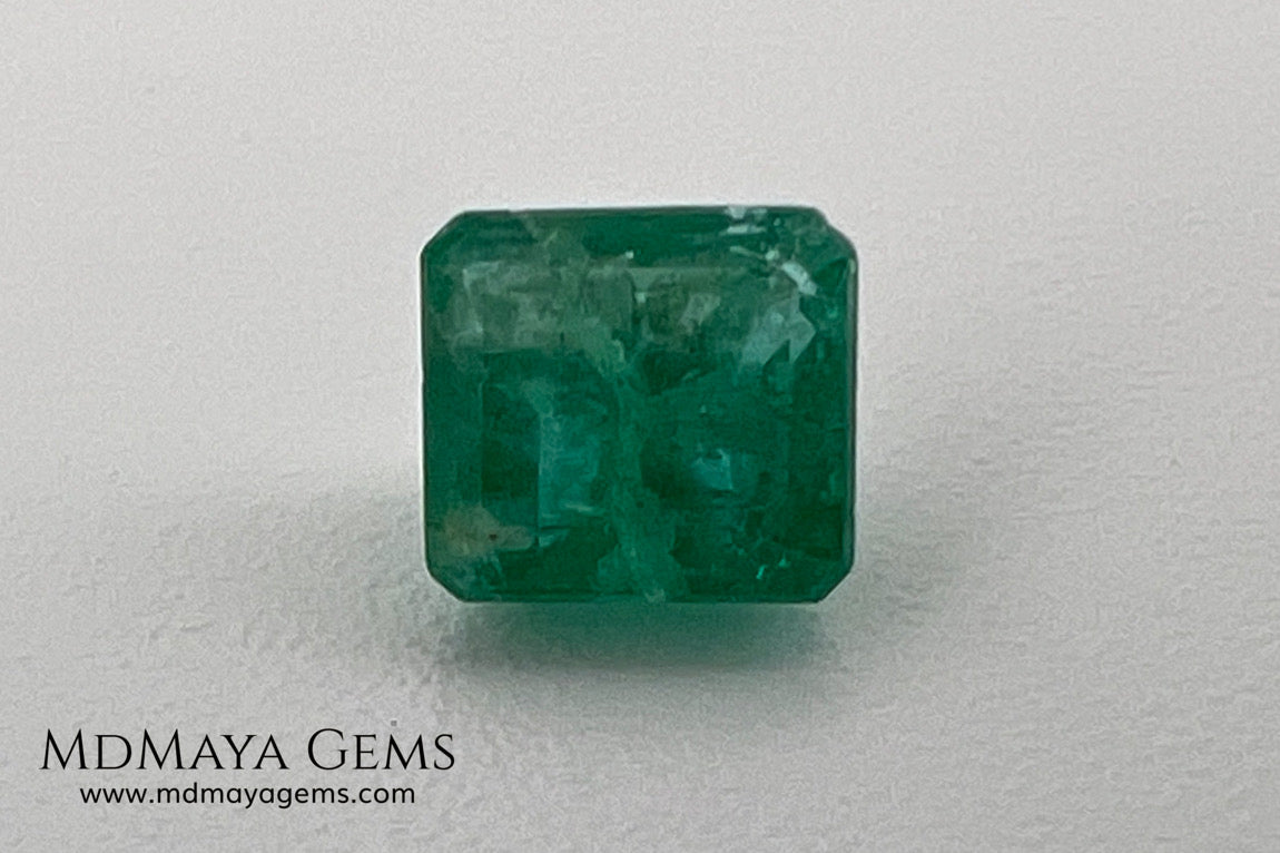 0.75 ct Natural Zambian Emerald – Certified Vivid Green Octagon