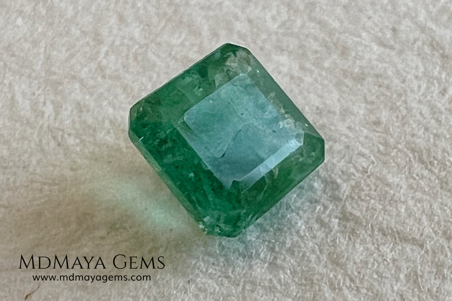 0.75 ct Natural Zambian Emerald – Certified Vivid Green Octagon
