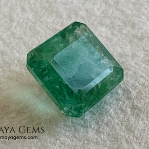 0.75 ct Natural Zambian Emerald – Certified Vivid Green Octagon