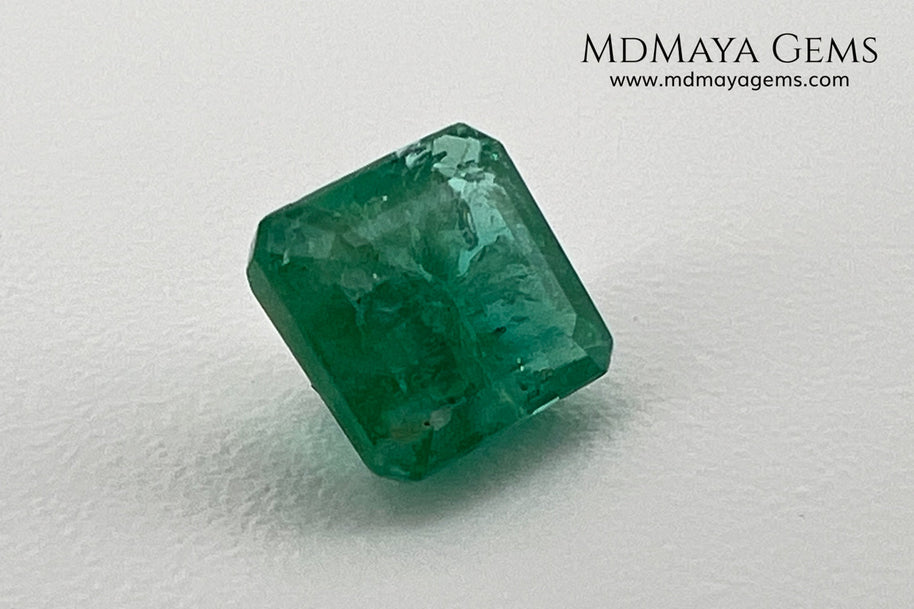 0.75 ct Natural Zambian Emerald – Certified Vivid Green Octagon