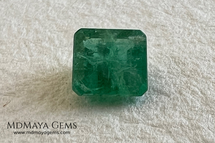 0.75 ct Natural Zambian Emerald – Certified Vivid Green Octagon
