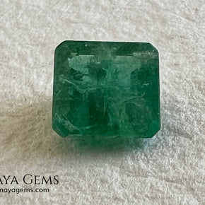 0.75 ct Natural Zambian Emerald – Certified Vivid Green Octagon