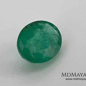 1.10 ct Natural Zambian Emerald – Vivid Green Oval