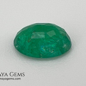 1.10 ct Natural Zambian Emerald – Vivid Green Oval