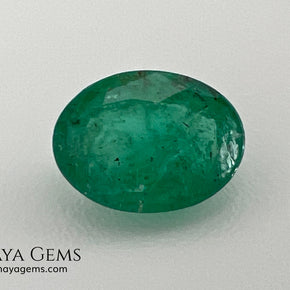 1.10 ct Natural Zambian Emerald – Vivid Green Oval
