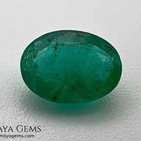 1.30 ct Natural Zambian Emerald – Vivid Green Oval