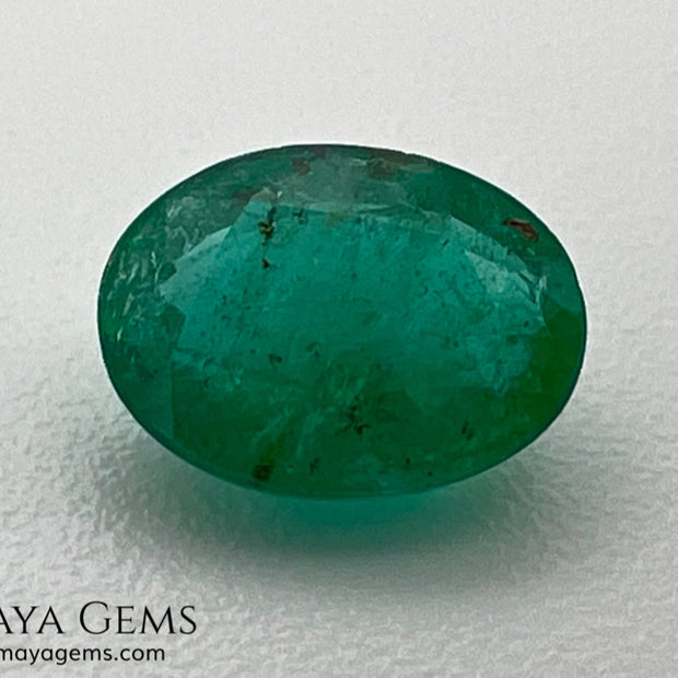 1.30 ct Natural Zambian Emerald – Vivid Green Oval
