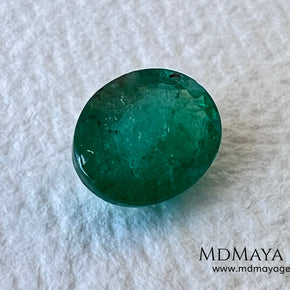 1.30 ct Natural Zambian Emerald – Vivid Green Oval