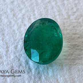 1.30 ct Natural Zambian Emerald – Vivid Green Oval