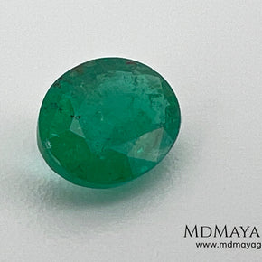 1.30 ct Natural Zambian Emerald – Vivid Green Oval