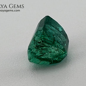 1.65 ct Natural Zambian Emerald – Vivid Green Emerald Cut