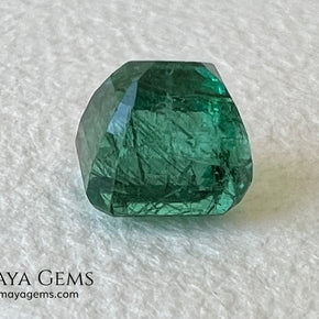 1.65 ct Natural Zambian Emerald – Vivid Green Emerald Cut