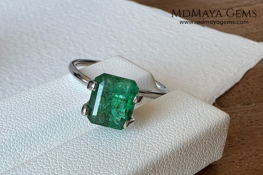 1.75 ct Natural Zambian Emerald – Vivid Green, No Oil
