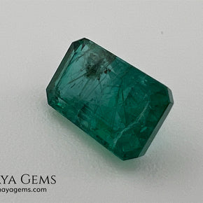 2.00 ct Natural Zambian Emerald – Vivid Green Emerald Cut