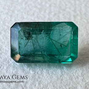 2.00 ct Natural Zambian Emerald – Vivid Green Emerald Cut
