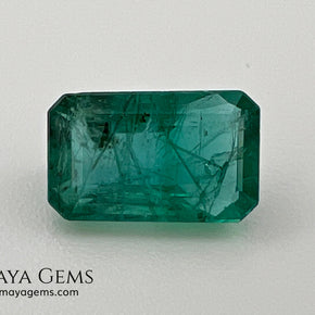 2.00 ct Natural Zambian Emerald – Vivid Green Emerald Cut