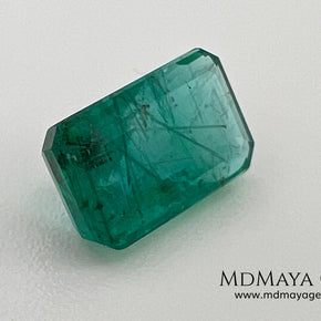 2.00 ct Natural Zambian Emerald – Vivid Green Emerald Cut
