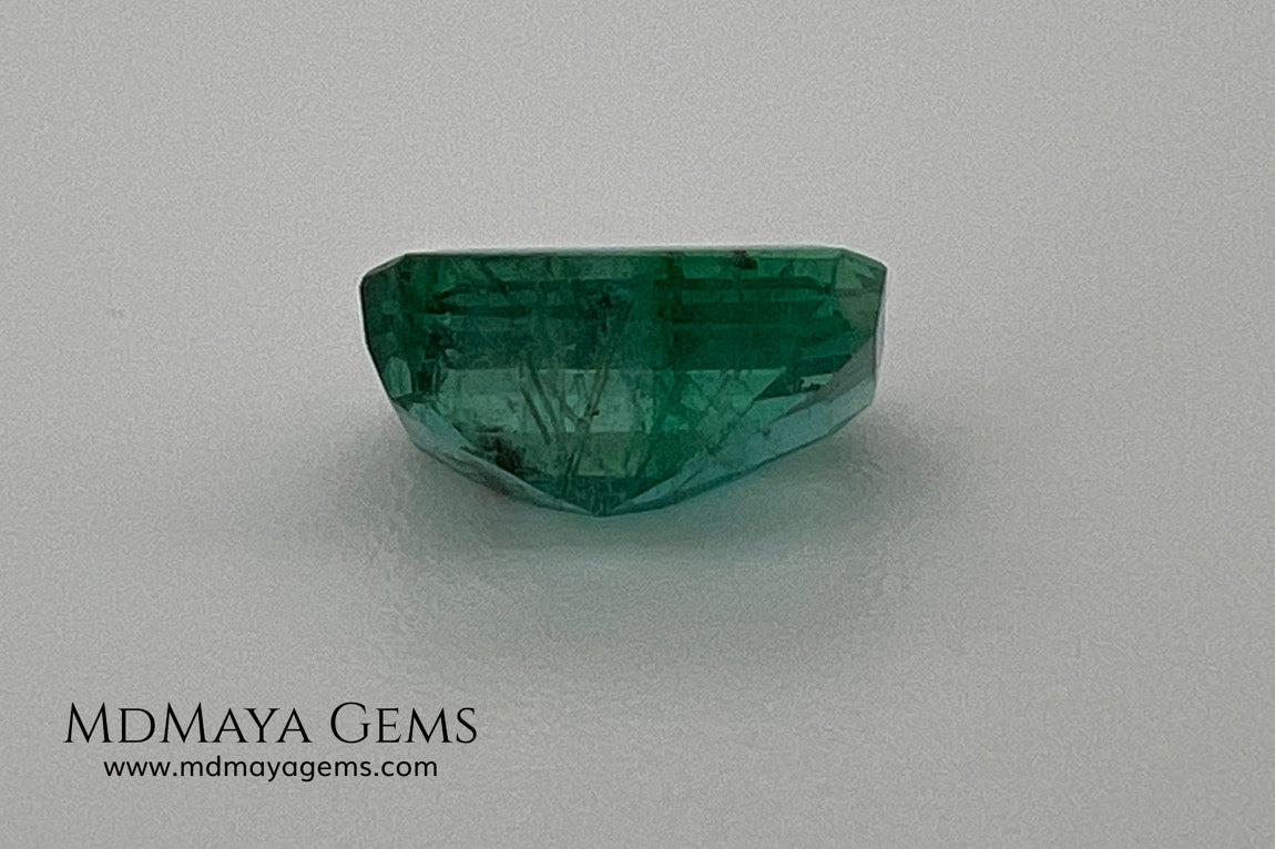 2.00 ct Natural Zambian Emerald – Vivid Green Emerald Cut