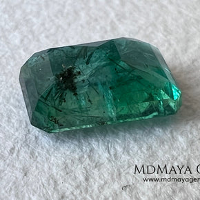 2.00 ct Natural Zambian Emerald – Vivid Green Emerald Cut
