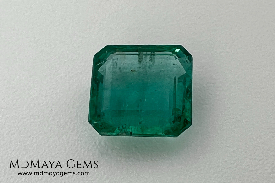 2.01 ct Zambian Emerald – Certified Vibrant Green Square