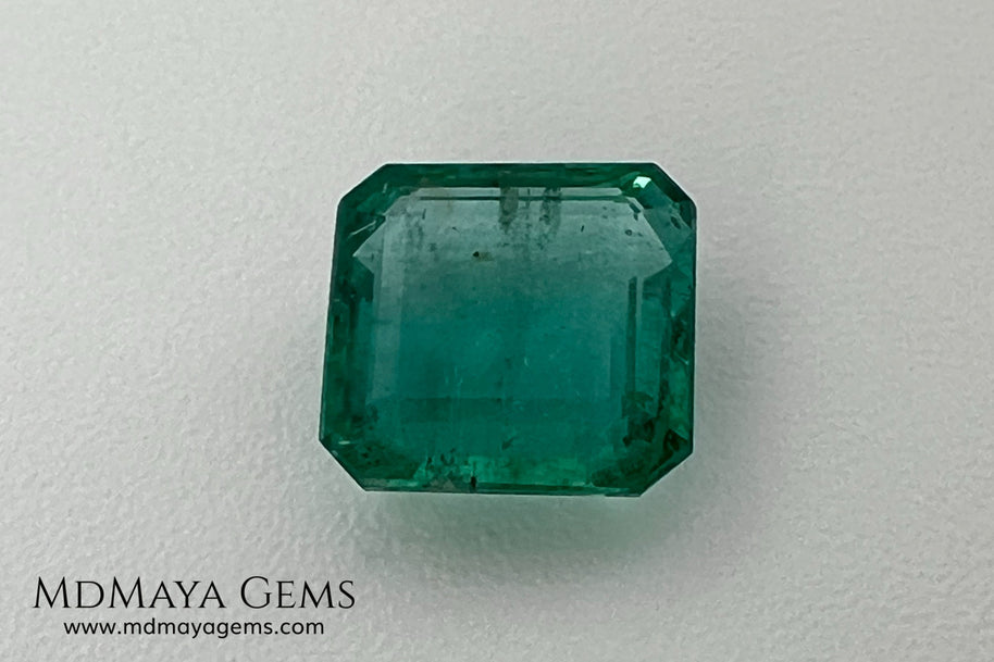 2.01 ct Zambian Emerald – Certified Vibrant Green Square