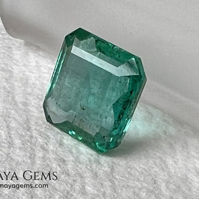 2.01 ct Zambian Emerald – Certified Vibrant Green Square