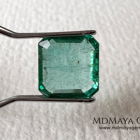 2.01 ct Zambian Emerald – Certified Vibrant Green Square