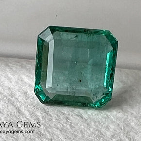 2.01 ct Zambian Emerald – Certified Vibrant Green Square