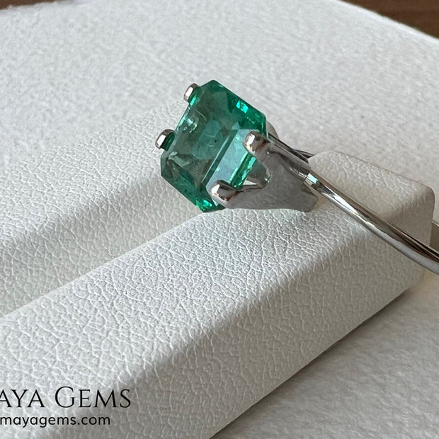 2.01 ct Zambian Emerald – Certified Vibrant Green Square