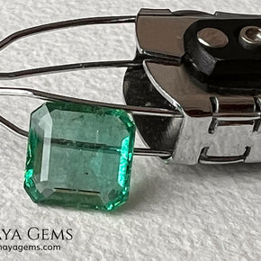 2.01 ct Zambian Emerald – Certified Vibrant Green Square