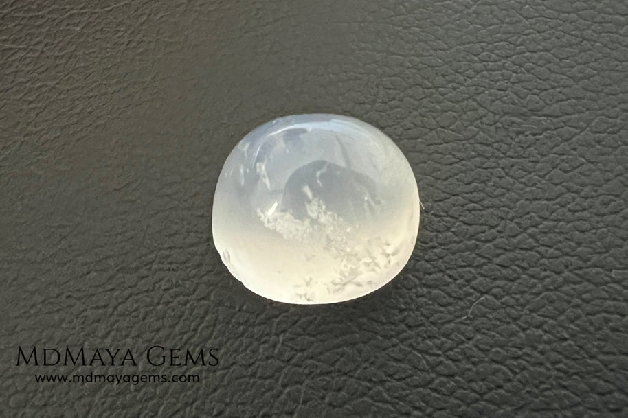 Natural Moonstone 3.67 Ct – Oval Blue Sheen Cabochon from Sri Lanka