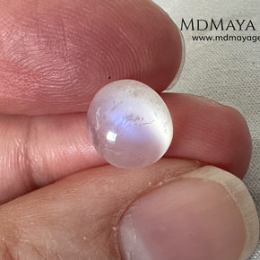 Natural Moonstone 3.67 Ct – Oval Blue Sheen Cabochon from Sri Lanka