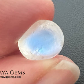 Natural Moonstone 3.67 Ct – Oval Blue Sheen Cabochon from Sri Lanka