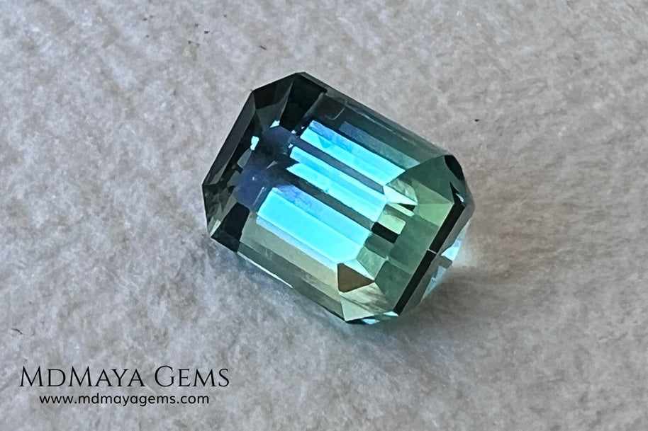 Bicolor Tourmaline 0.96 ct – Blue Green Elegance