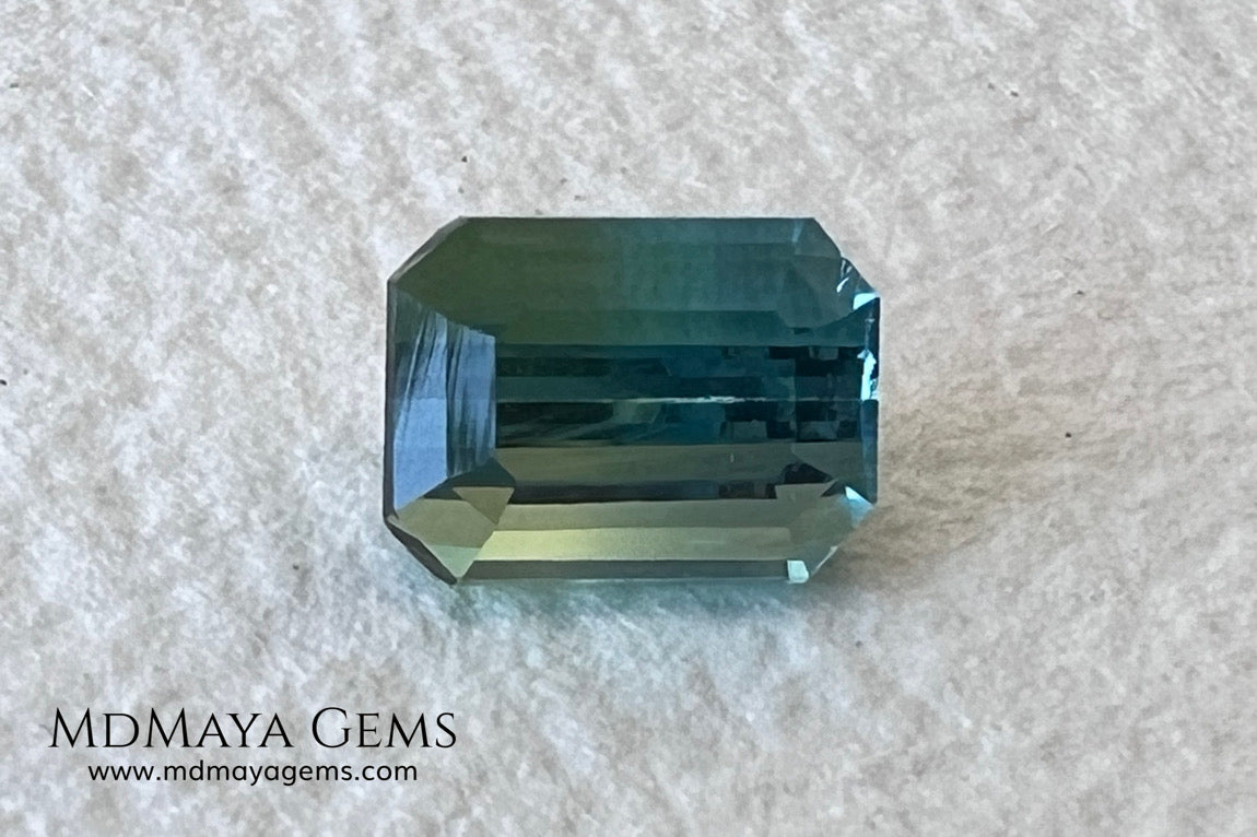 Bicolor Tourmaline 0.96 ct – Blue Green Elegance