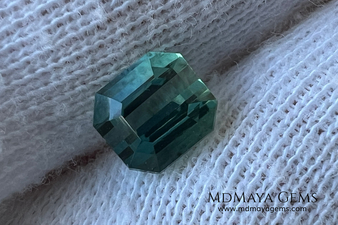 Bicolor Tourmaline 1.02 ct – Blue Green Afghan Gem