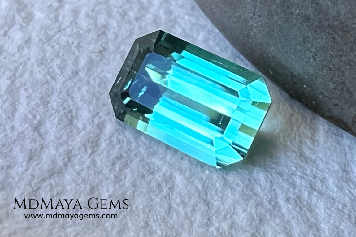 Bicolor Tourmaline 1.10 ct – Blue Green Collector’s Gem