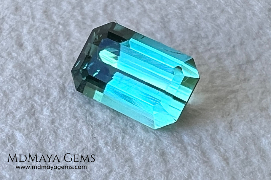 Bicolor Tourmaline 1.10 ct – Blue Green Collector’s Gem